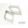 Stampo taglia mostaccioli a rombo cm 7x11