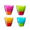 BICCHIERE DOTS FUNNY Pz 4 MULTICOLOR