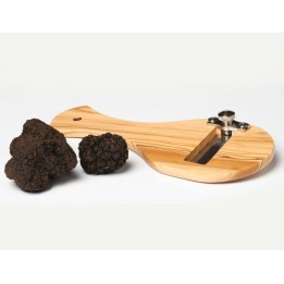 TAGLIA TARTUFO IN LEGNO DI OLIVO LAMA LISCIA CM 6