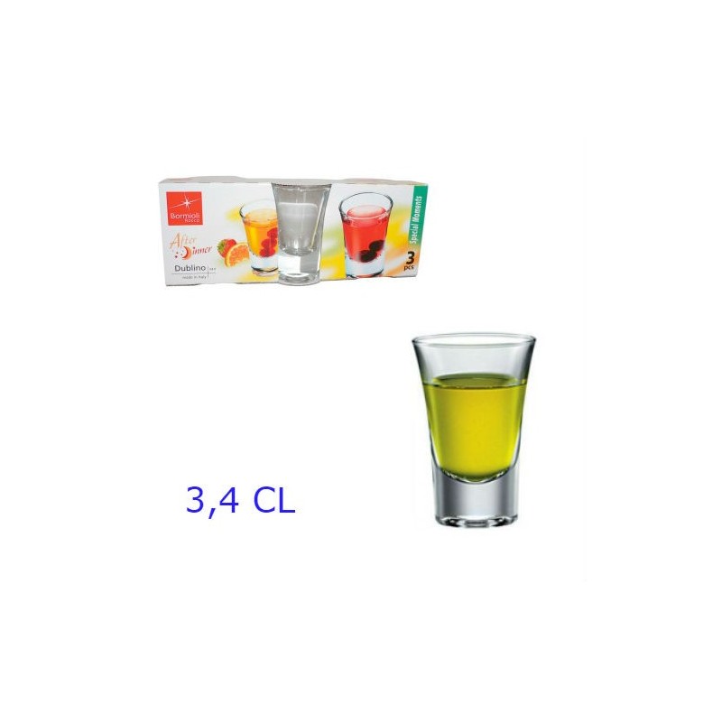 BICCHIERE DUBLINO SHORT 3,4 Cl - Pz 3