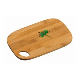 TAGLIERE IN LEGNO DI BAMBU' OVALE CON FORO CM 22,5x14,5x0,8