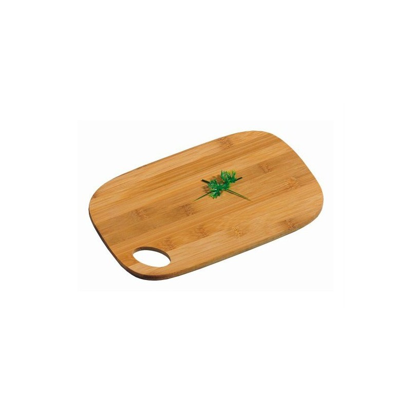 TAGLIERE IN LEGNO DI BAMBU' OVALE CON FORO CM 22,5x14,5x0,8