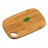 TAGLIERE IN LEGNO DI BAMBU' OVALE CON FORO CM 28x24x0,8