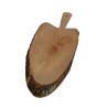 TAGLIERE IN LEGNO OVALE CORTECCIA CON MANICO CM 37x14