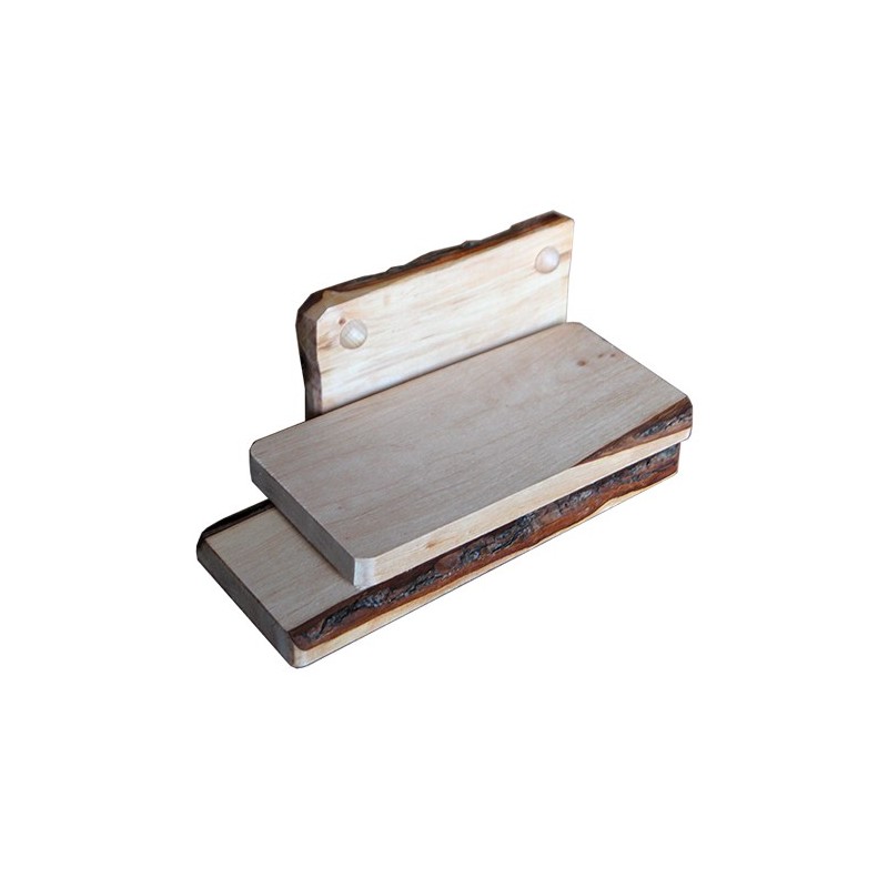 Tagliere da portata rettangolare con corteccia naturale misura 30x12