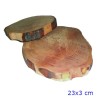 Tagliere rustico da portata in legno naturale per salumi e formaggi da 22 cm