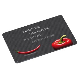 TAGLIERE IN VETRO STAMPATO CM 30x20 PAPRIKA