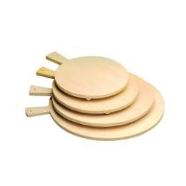 TAGLIERE LEGNO BETULLA PER POLENTA CON PIEDINI CM 40