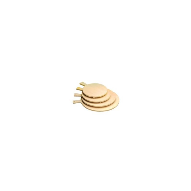 TAGLIERE LEGNO BETULLA PER POLENTA CON PIEDINI CM 40