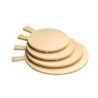 TAGLIERE LEGNO BETULLA PER POLENTA CON PIEDINI CM 40