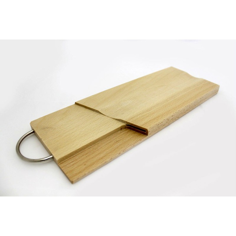 TAGLIERE LEGNO PER SALAME CM 35x13 CON SCANALATURA PER COLTELLO