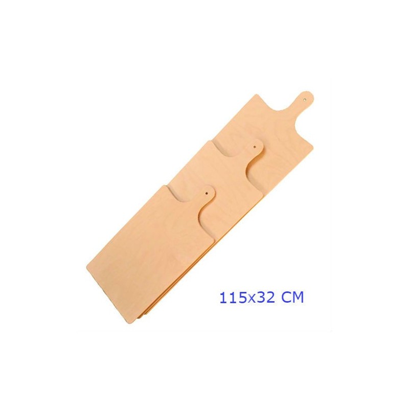 TAGLIERE LEGNO RETTANGOLARE PER PIZZA CM 115x32