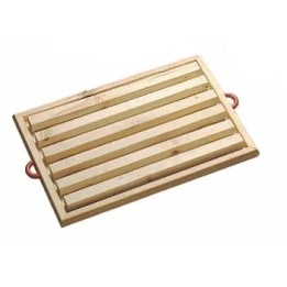 TAGLIERE PANE LEGNO MANIGLIE COLORATE CM 35x25