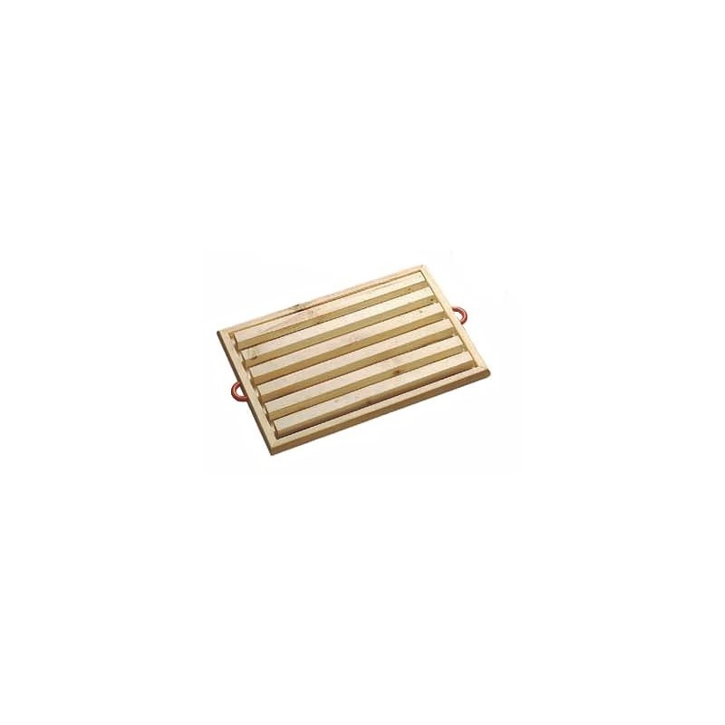 TAGLIERE PANE LEGNO MANIGLIE COLORATE CM 35x25