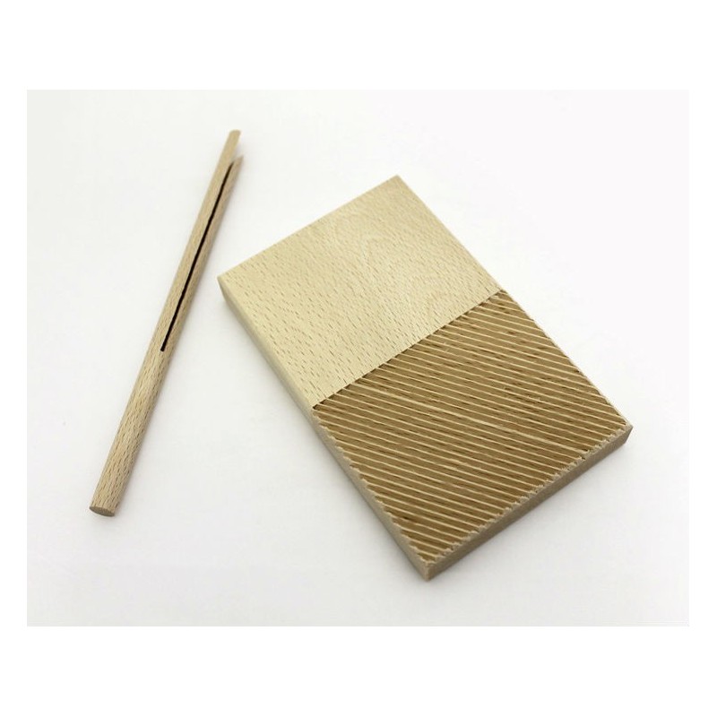 TAGLIERE PER GARGANELLI IN LEGNO DOPPIA FACCIA CM 15x9