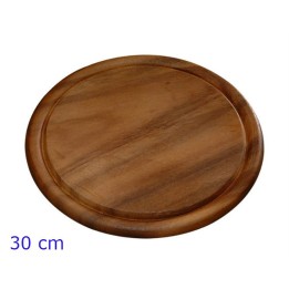 TAGLIERE ROTONDO IN LEGNO DI ACACIA CM 30 FSC