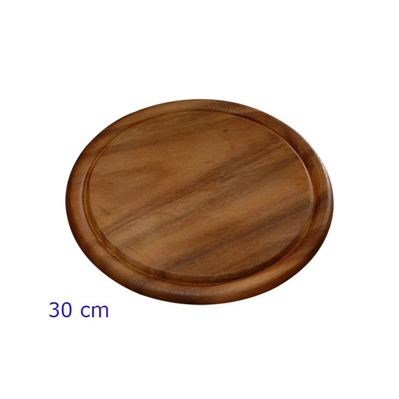TAGLIERE ROTONDO IN LEGNO DI ACACIA CM 30 FSC