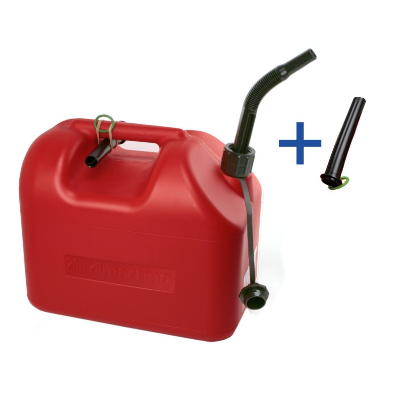 TANICA PER BENZINA IN PLASTICA Lt 20 ROSSA