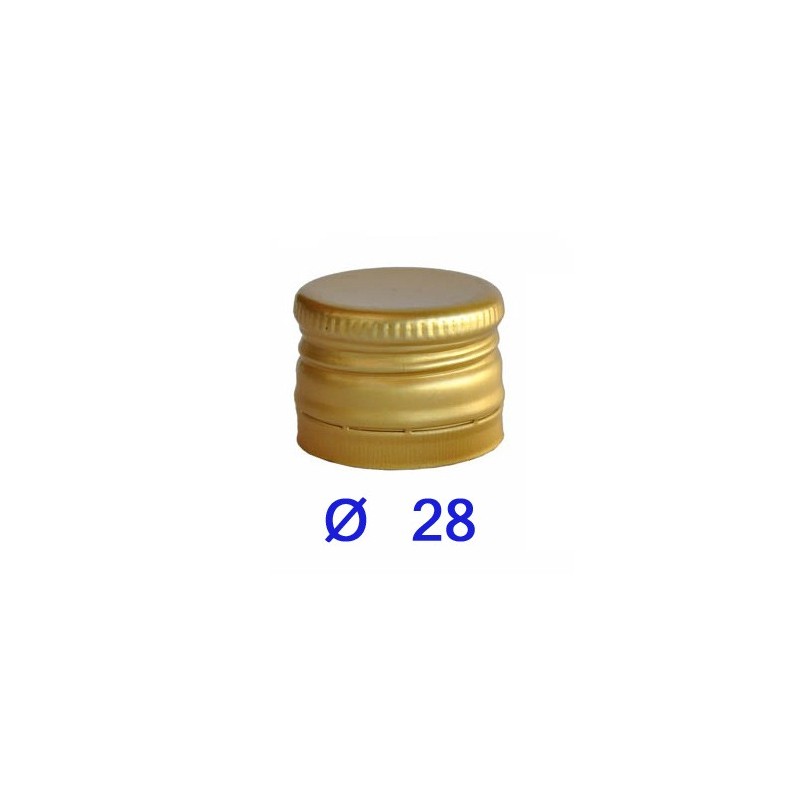 TAPPO A VITE Ø 28 Pz 100 ORO