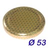 Tappi Capsule stampate Alveare per barattoli miele diam 53 mm - 100 pz