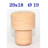 TAPPO SINTETICO A FUNGO 29x18 Ø 19 Pz 100