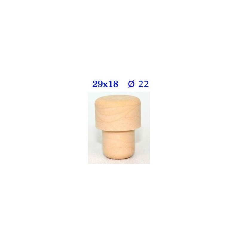 TAPPO SINTETICO A FUNGO 29x18 Ø 22 Pz 100