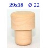 TAPPO SINTETICO A FUNGO 29x18 Ø 22 Pz 100