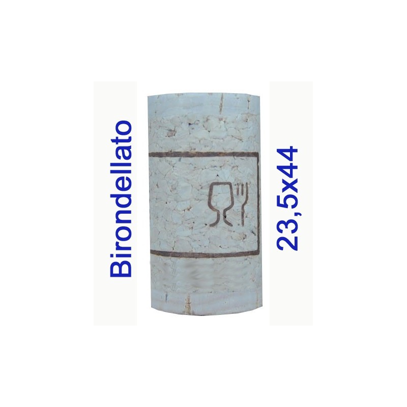 TAPPO SUGHERO BIRONDELLATO NAT. TOP 23,5x44 Pz 100