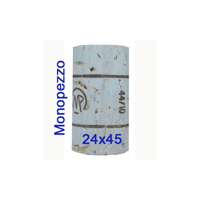 TAPPO SUGHERO MONOPEZZO SUPER 24x45 Pz 100