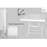 TAVOLO ALLUMINIO PIEGHEVOLE DEMRE CM 80x80 BIANCO