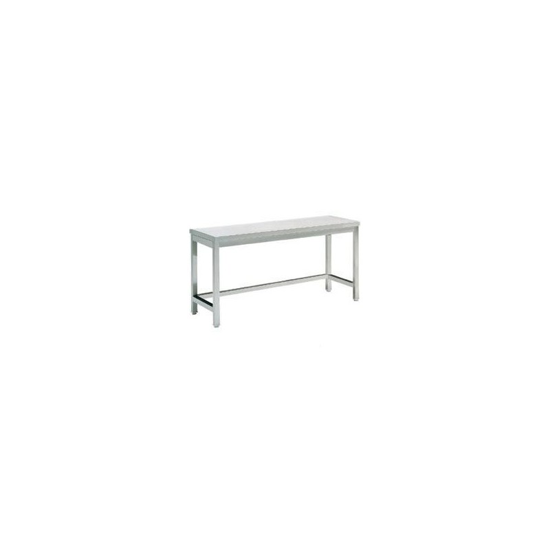 TAVOLO INOX SENZA ALZATINA CM 100x60x85h