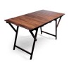 TAVOLO LEGNO PIC NIC DOGHE CM 70x140 NOCE