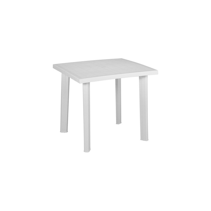TAVOLO PLASTICA FIOCCO CM 75x80 BIANCO