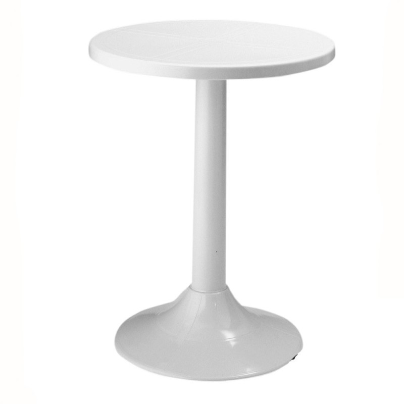 TAVOLO PLASTICA TONDO TUCANO BIANCO