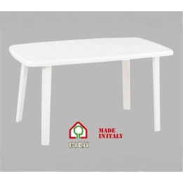 TAVOLO RETTANGOLARE CAYMAN CM 140x90 BIANCO