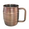 TAZZA BOCCALE PER BIRRA BRONZATO BEER MUG DA 400 ML - 2 Pz