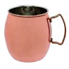 TAZZA MOSCOW MULE MUG BOMBATA IN ACCIAIO RAMATO 470 ML