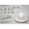TAZZINE CAFFE' CON PIATTINO MILANO Pz 6 BIANCHE