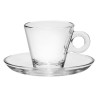 TAZZINE CAFFE' VETRO CON PIATTINO NADIA Pz 6