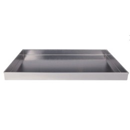 Teglia in alluminio puro 60x40 con bordi dritti alti 4 cm