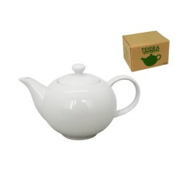 TEIERA PORCELLANA BIANCA CON COPERCHIO APRIBILE 0,7 LT