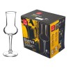 Set di 6 calici da grappa Bormioli Rocco linea Riserva da 8 cl con design a tulipano