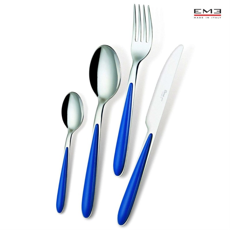 SERVIZIO POSATE EME COLORANDO CARIBE Pz 24 BLU