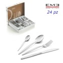 SERVIZIO POSATE EME ACCIAIO INOX DAY 24 PZ