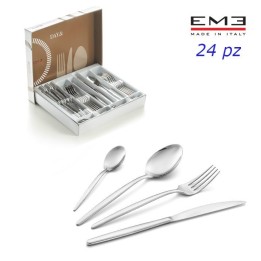 SERVIZIO POSATE EME ACCIAIO INOX DAY 24 PZ