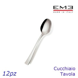 CUCCHIAIO TAVOLA ACCIAIO INOX ALFA 12 Pz