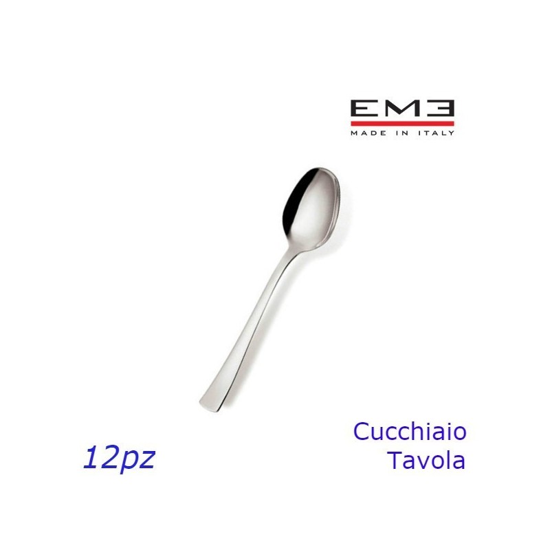 CUCCHIAIO TAVOLA ACCIAIO INOX ALFA 12 Pz