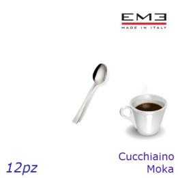 CUCCHIAINO MOKA ACCIAIO INOX ALFA 12 Pz