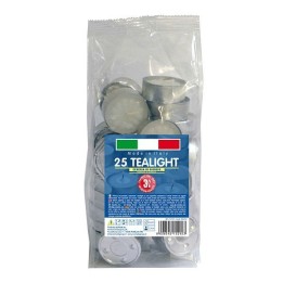 CANDELE TEALIGHT BIANCHE 3 ORE 25 Pz