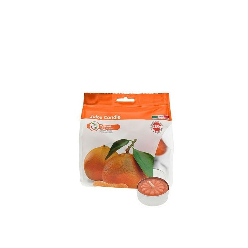 CANDELE TEALIGHT 3,5 ORE 25 Pz MANDARINO
